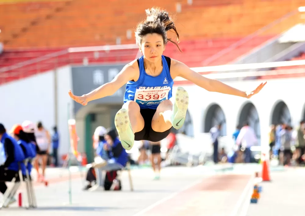 林沛萱在國女全能破大會超全中運。林嘉欣/攝影。