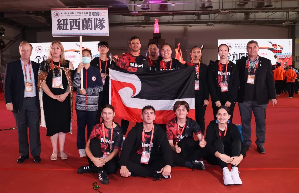 紐西蘭毛利代表隊首度共襄盛舉。林聖凱／攝影。
