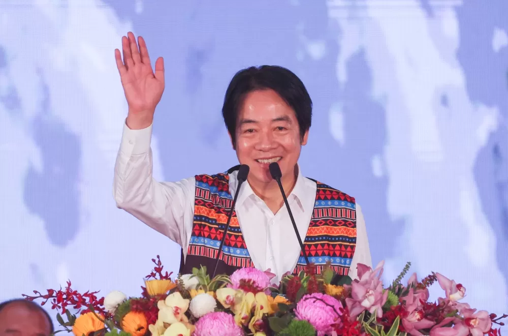 副總統賴清德出席原民運開幕典禮。林聖凱／攝影。