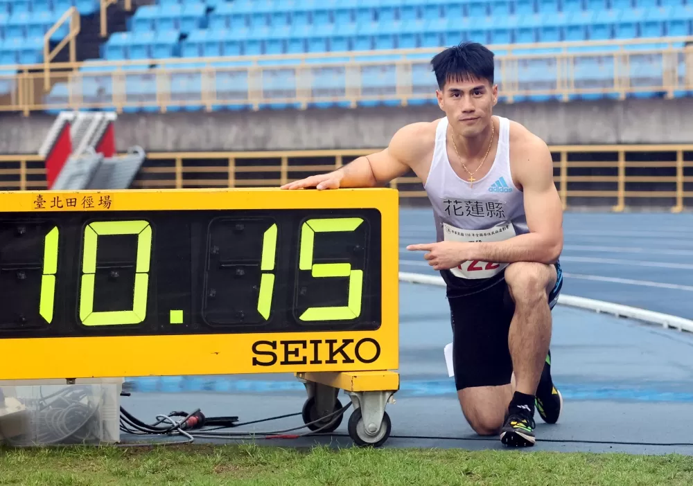 楊俊瀚拿下個人在原民運第10金。林嘉欣／攝影。