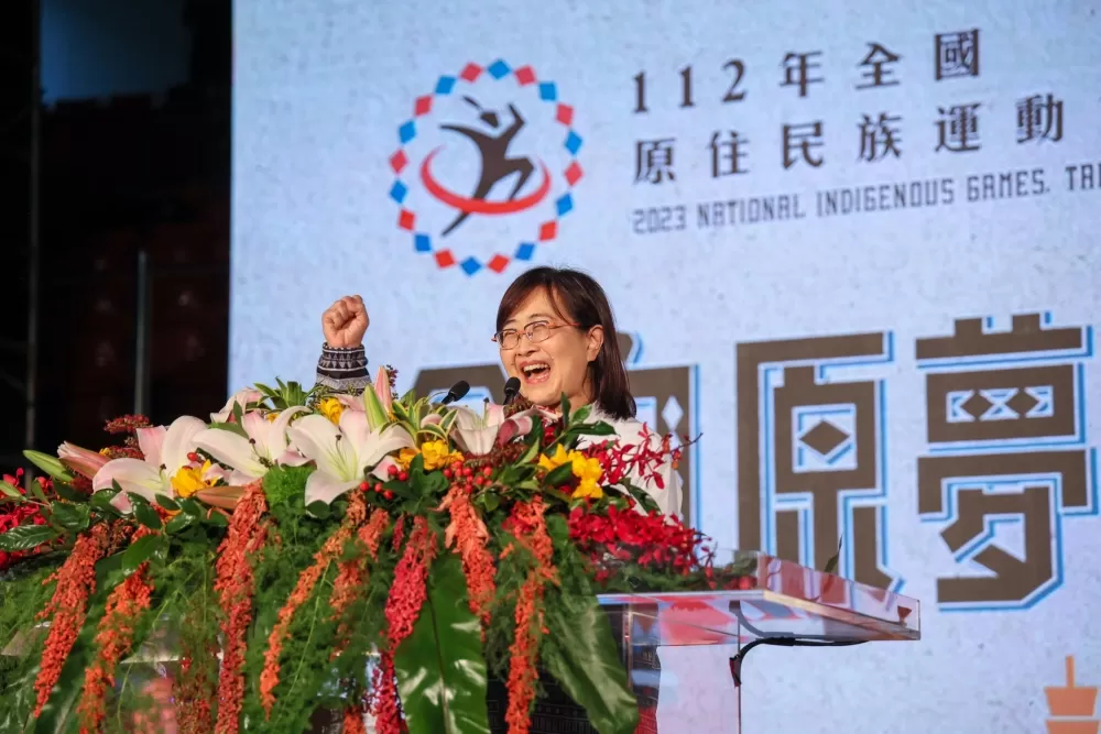 大會召集人林奕華說,原民運讓她熱血沸騰。林聖凱/攝影。