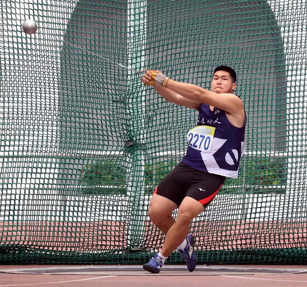 虎科大沈又豪62.91破大會。林嘉欣／攝影。