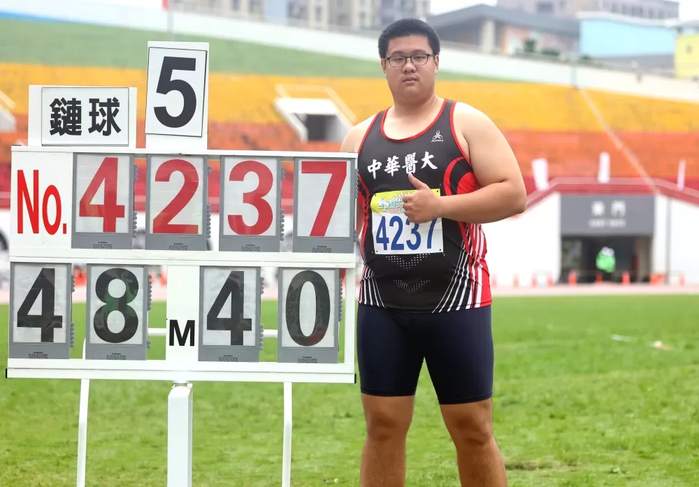 中華醫事科大許慶安48.40破大會。林嘉欣／攝影。