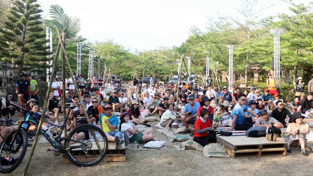 XTERRA賽前記者會開放選手和民眾參與。XTERRA Taiwan提供。