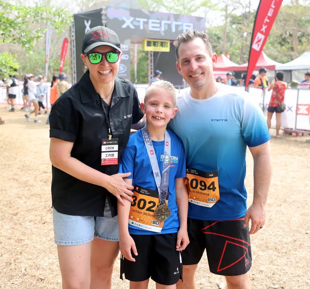 全家都愛XTERRA的McIlvaine家族。XTERRA Taiwan提供。