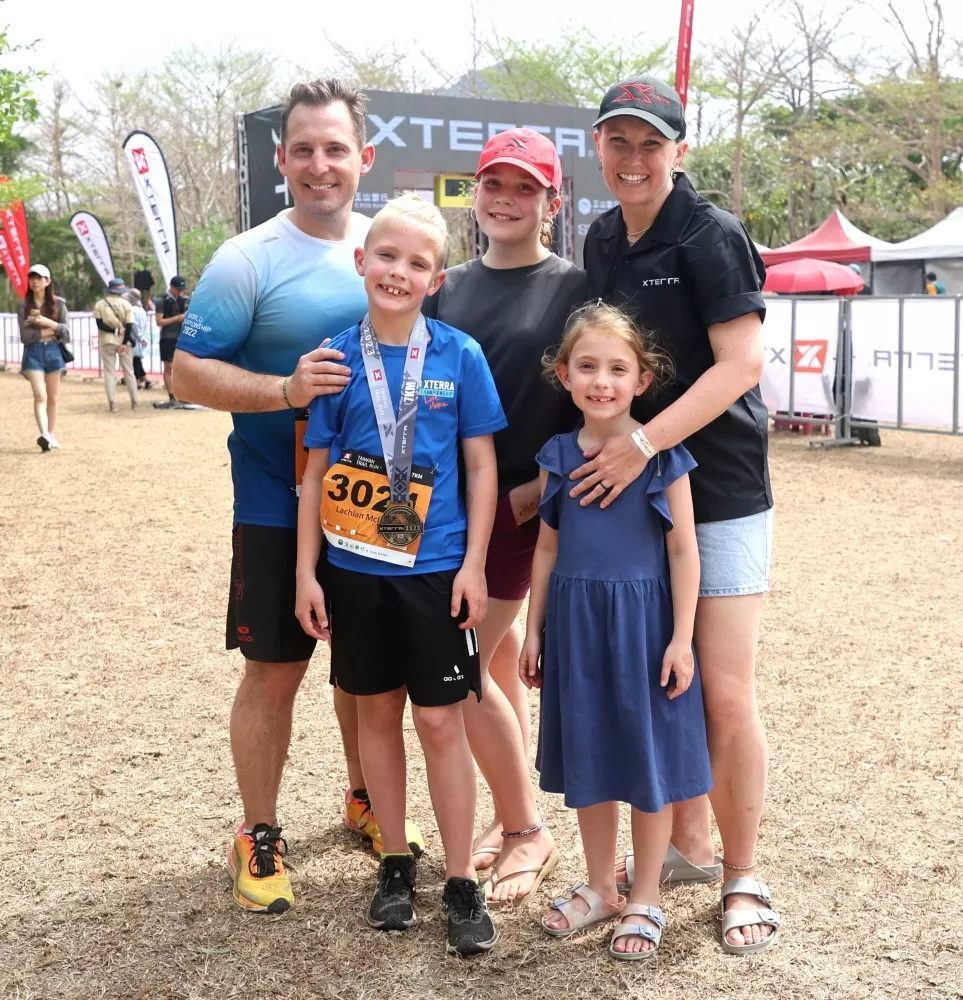 全家都愛XTERRA的 McIlvaine家族。XTERRA Taiwan提供。