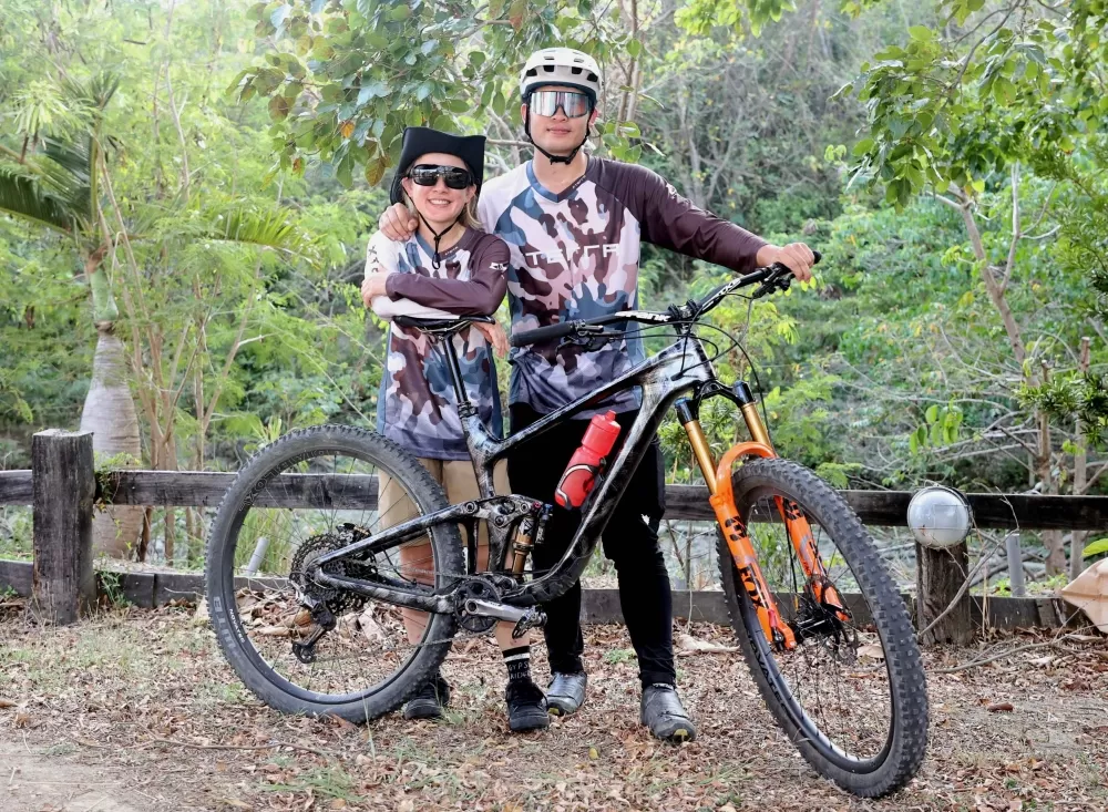 「151」林彥君和江勝山聯袂「回娘家」參加定情賽XTERRA 。XTERRA Taiwan提供。