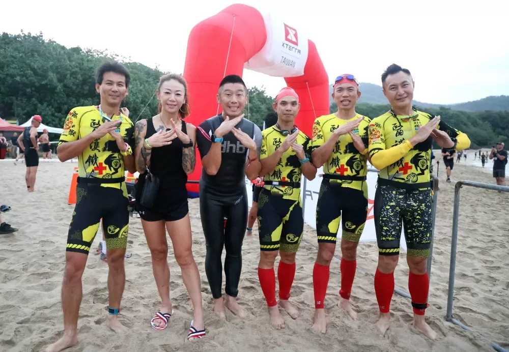 「醫護鐵人」守護XTERRA賽事安全。XTERRA Taiwan提供。