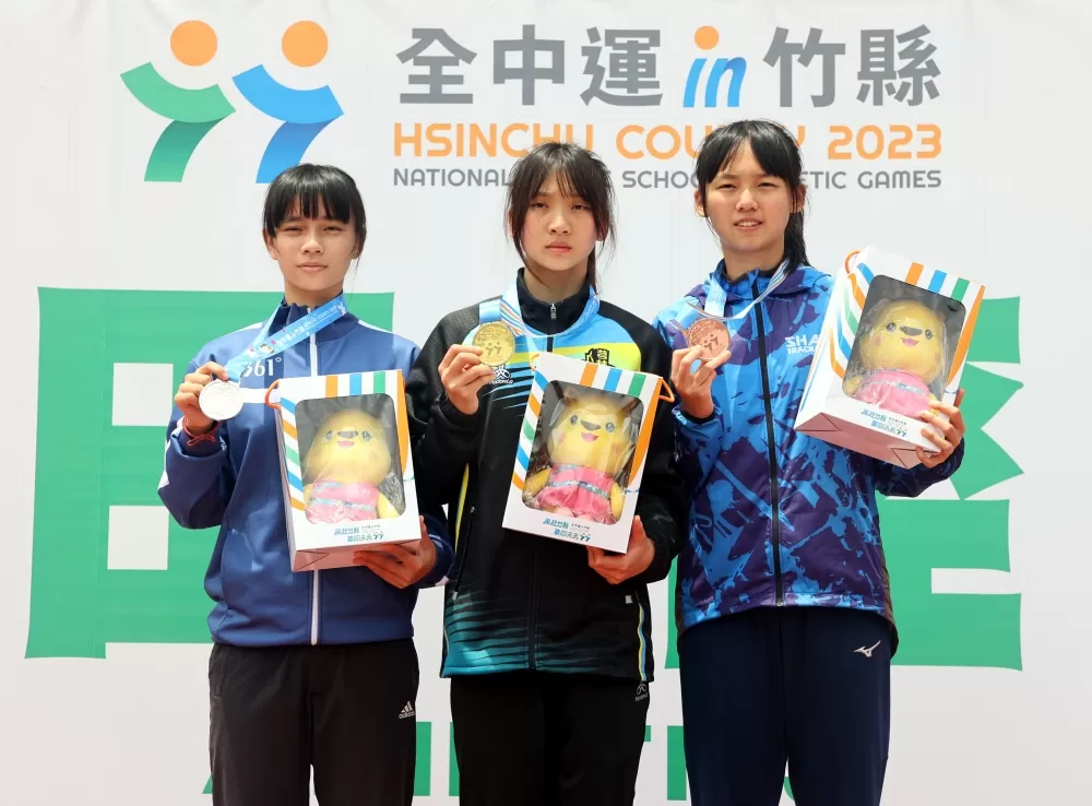 國女跳高前三名。林嘉欣／攝影。