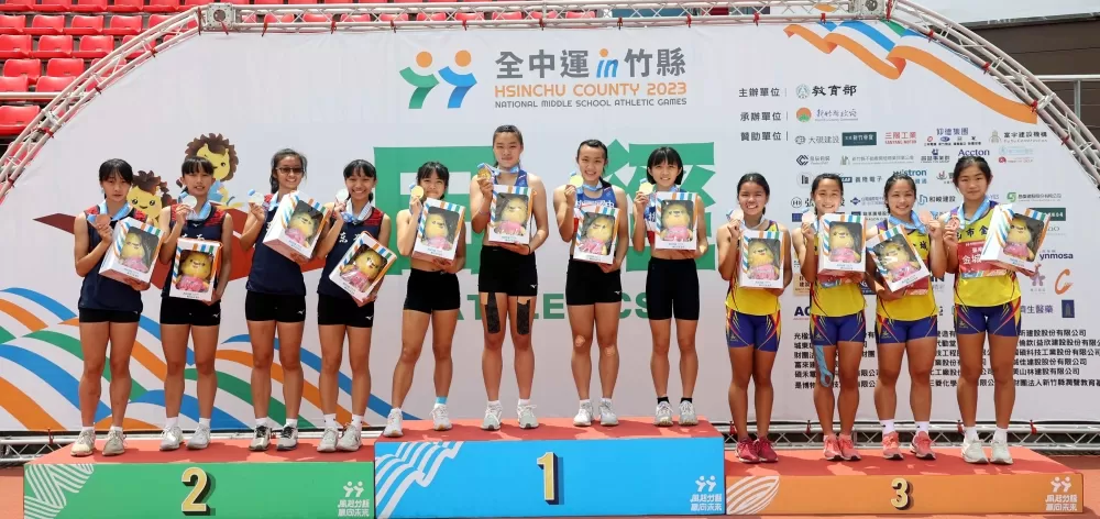 桃園國中奪金。林嘉欣／攝影。