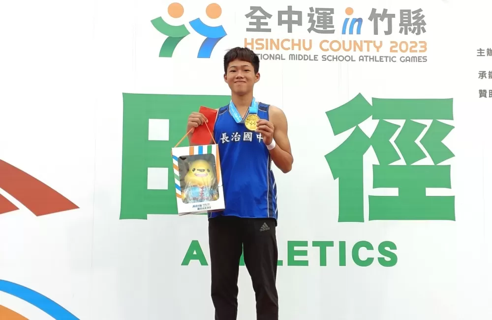 吳育傑在今年全中運連莊。葉健銘／提供。