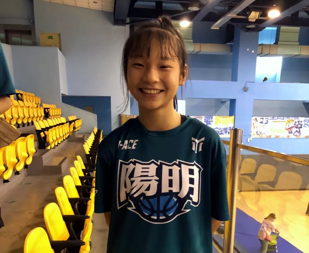 將北上進JHBL三連霸盟主北市民族的張紫彤個性開朗。