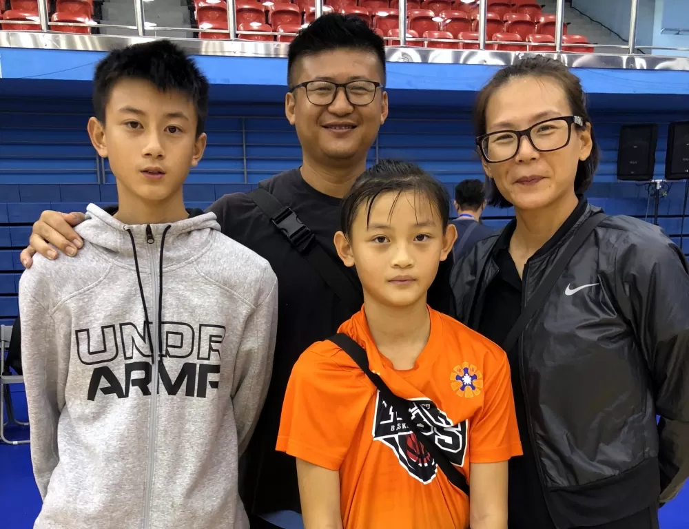 陽明小五「潛力股」陳逸文出身籃球家庭。