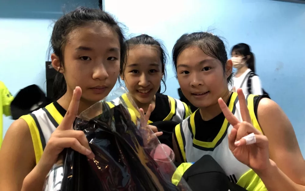 北投「女柯瑞」蔡宇妍(右)、陳羽棠。