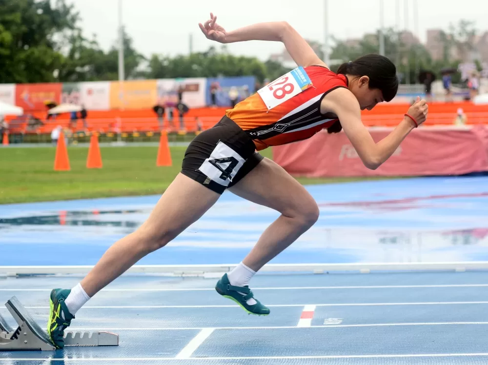 清華大學王于嘉破大會一日雙金。林嘉欣／攝影。