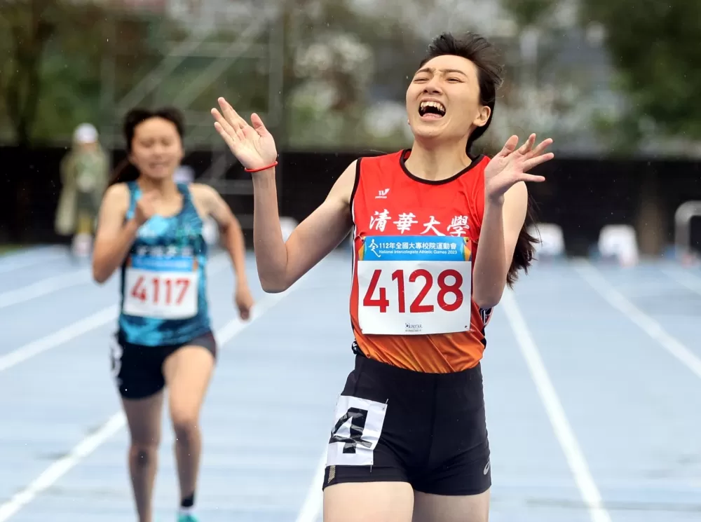 清華大學王于嘉破大會一日雙金。林嘉欣／攝影。