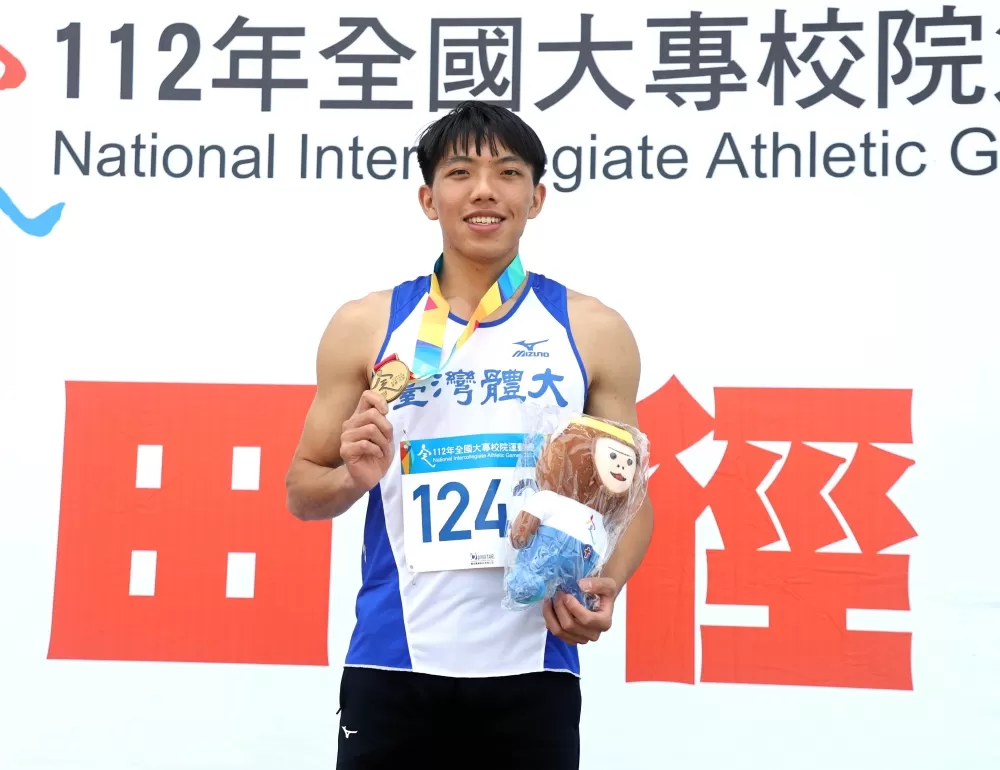 林仲威達亞運躍400公尺跨欄第5傑。林嘉欣/攝影。