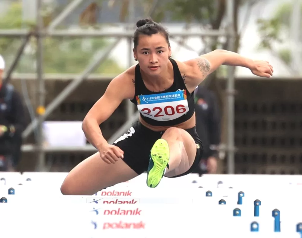 「全能一姐」陳彩娟霸氣回歸達標亞運。林嘉欣／攝影。