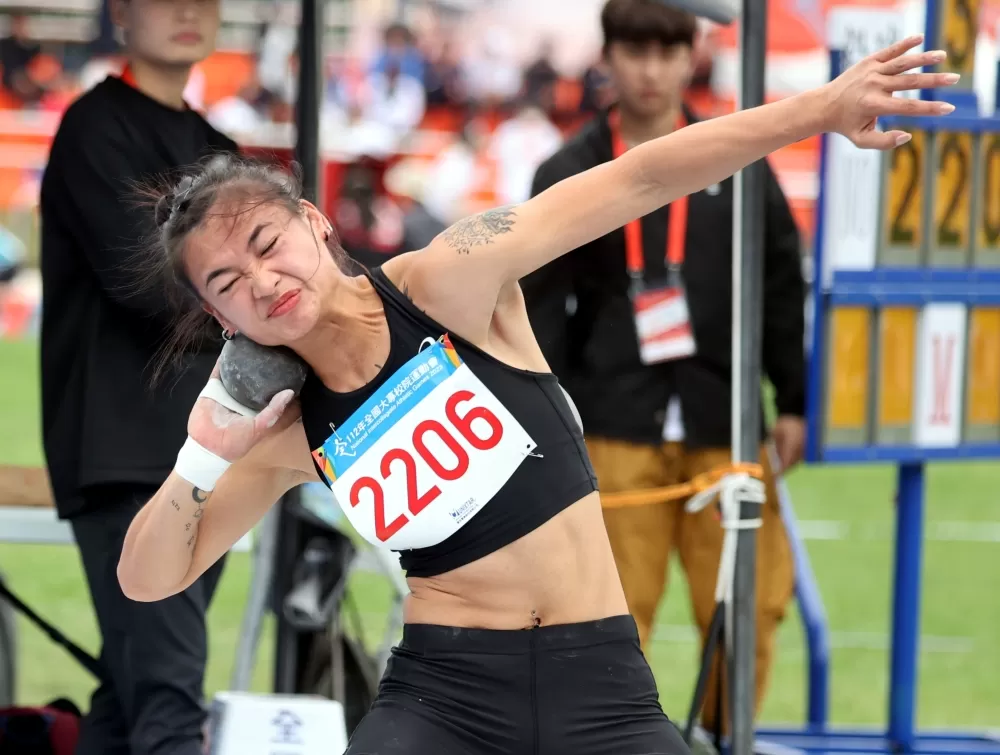 「全能一姐」陳彩娟霸氣回歸達標亞運。林嘉欣／攝影。