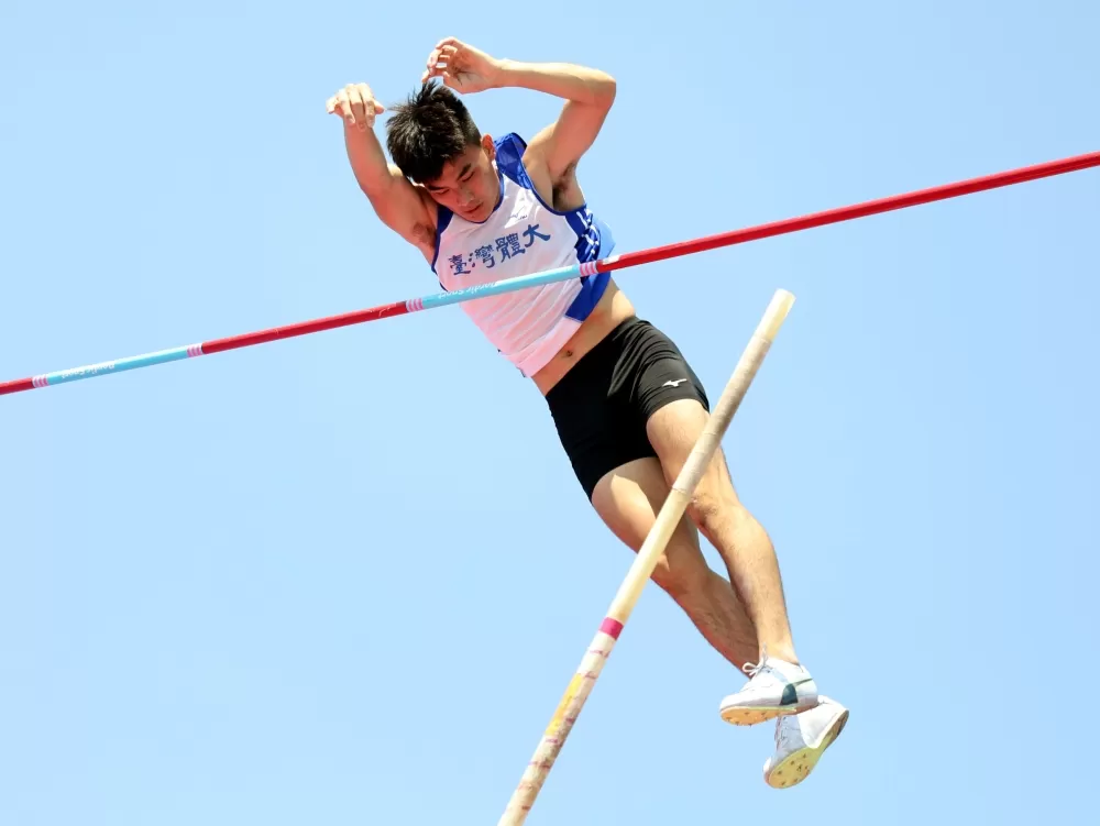 台體大新鮮人林琮憲在全大運奪金。林嘉欣／攝影。