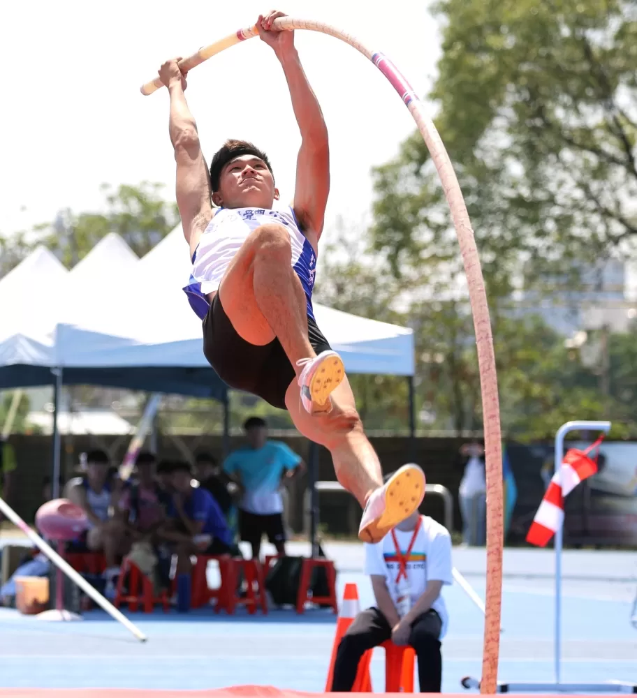 台體大新鮮人林琮憲在全大運奪金。林嘉欣／攝影。