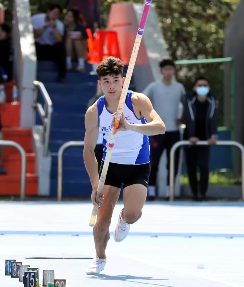 台體大新鮮人林琮憲在全大運奪金。林嘉欣／攝影。