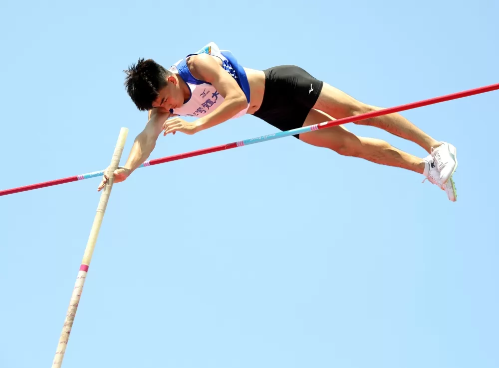 台體大新鮮人林琮憲在全大運奪金。林嘉欣/攝影。