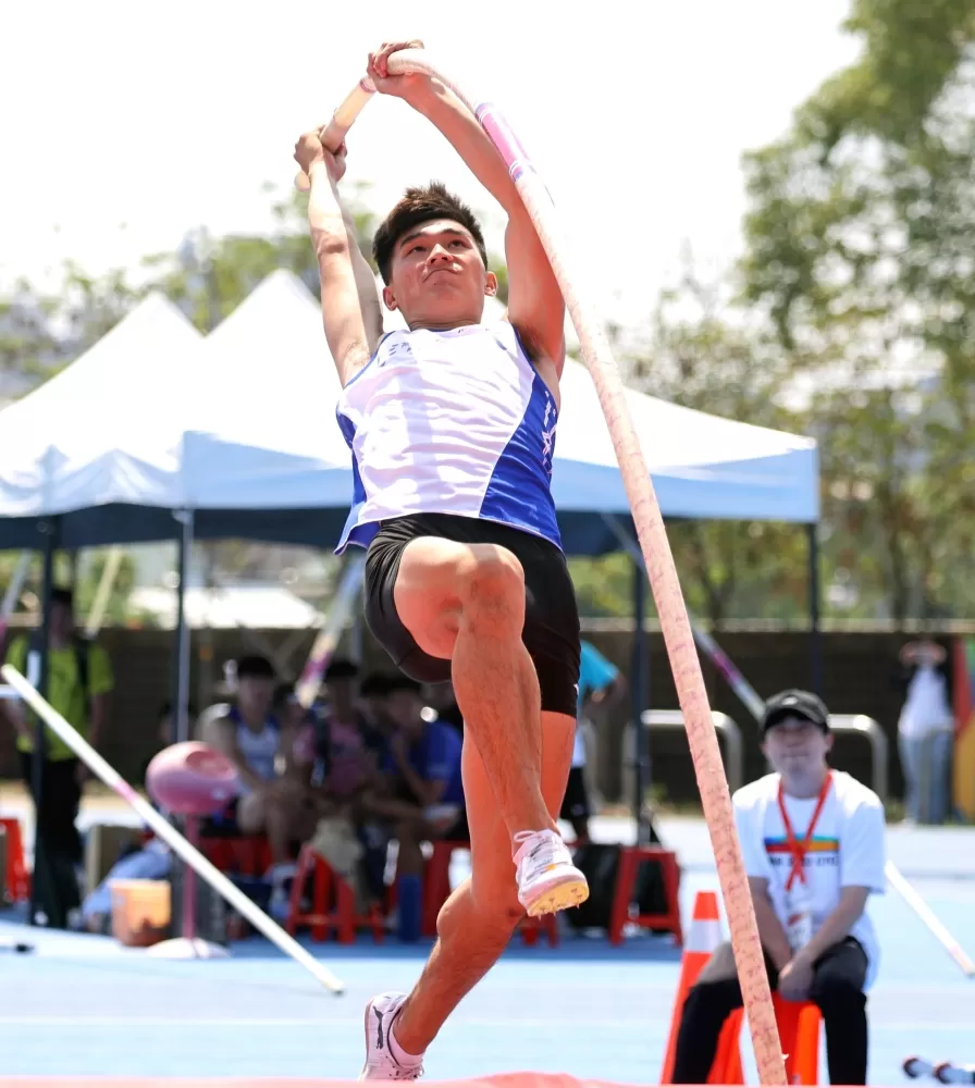 台體大新鮮人林琮憲在全大運奪金。林嘉欣／攝影。