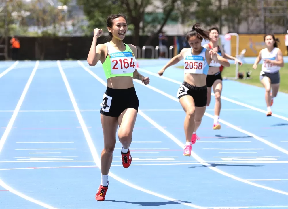 張博雅（前）3金。林嘉欣／攝影。