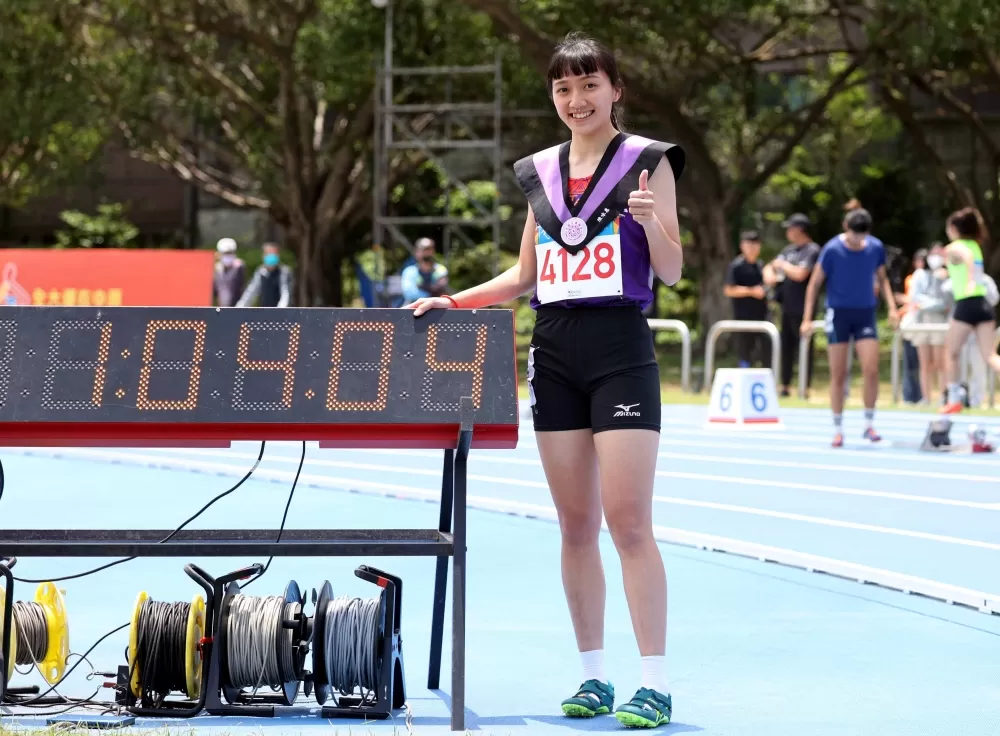 王于嘉3金1銅3破大會。林嘉欣／攝影。