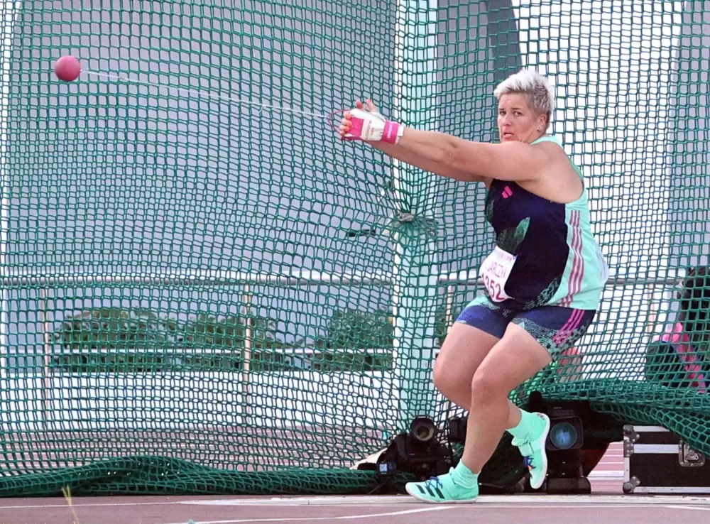 Anita Wlodarczyk破大會。林嘉欣／攝影。