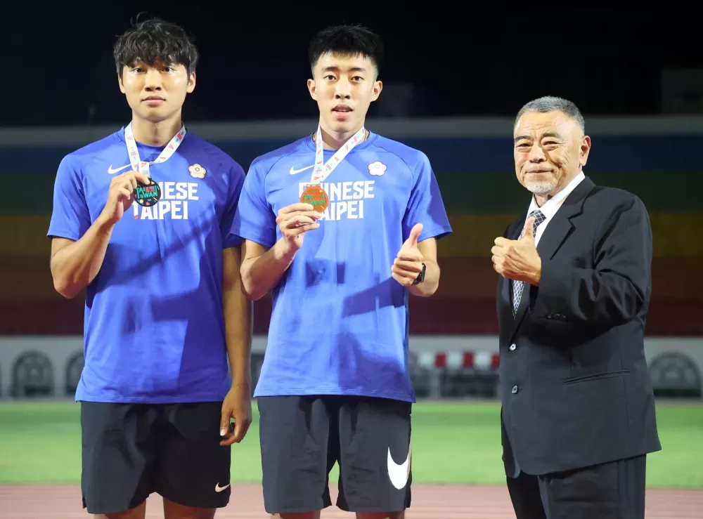 卓家玄（中）達亞運，丁聖軒第二。林嘉欣／攝影。