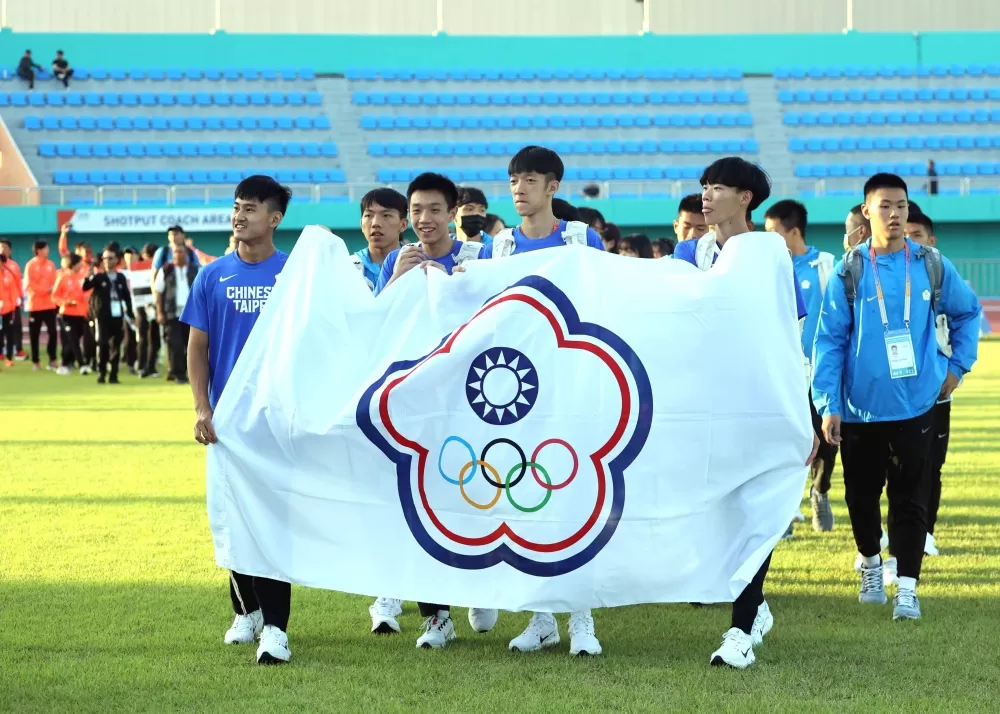 中華隊進場。林嘉欣／攝影。