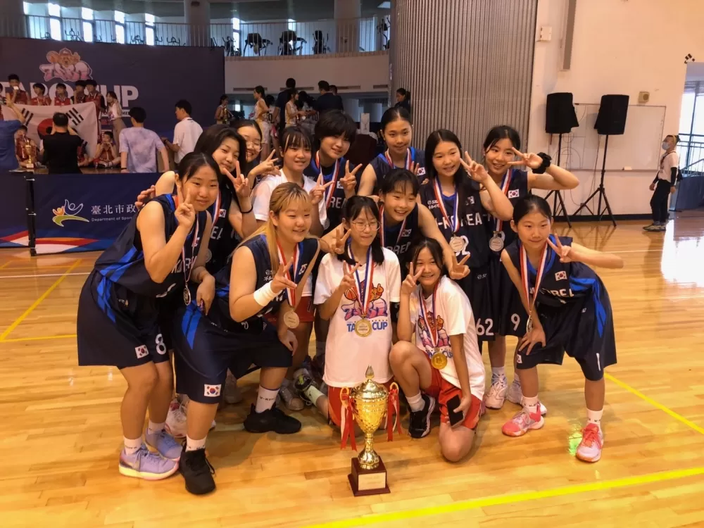 南韓女籃第二名。 