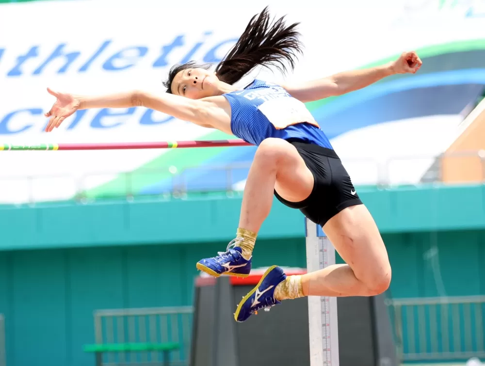 「最強國中生」林沛萱越級打怪奪雙銅。林嘉欣／攝影。