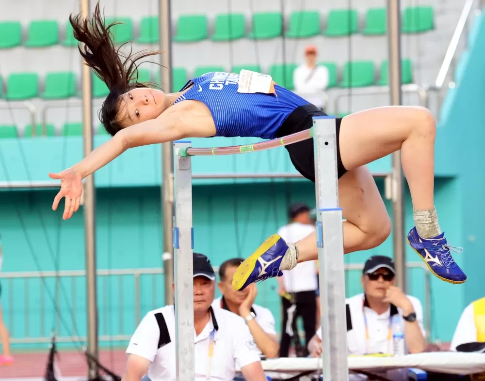 「最強國中生」林沛萱越級打怪奪雙銅。林嘉欣／攝影。