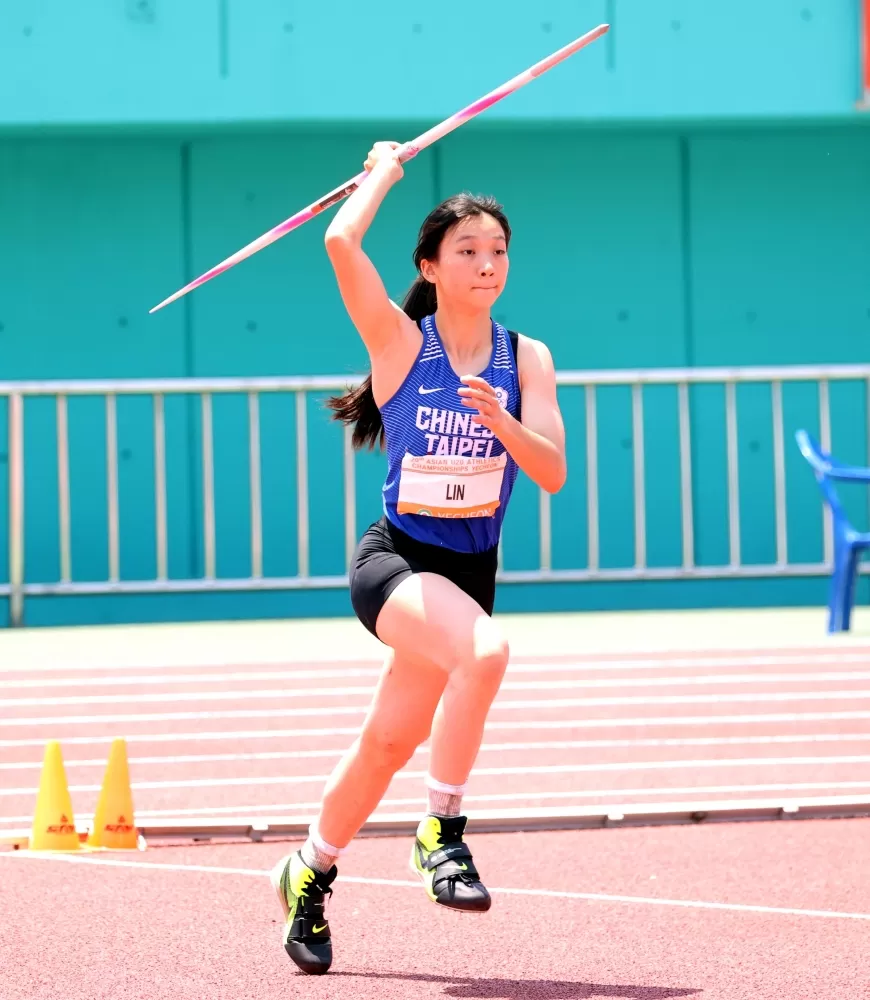 「最強國中生」林沛萱越級打怪奪雙銅。林嘉欣／攝影。