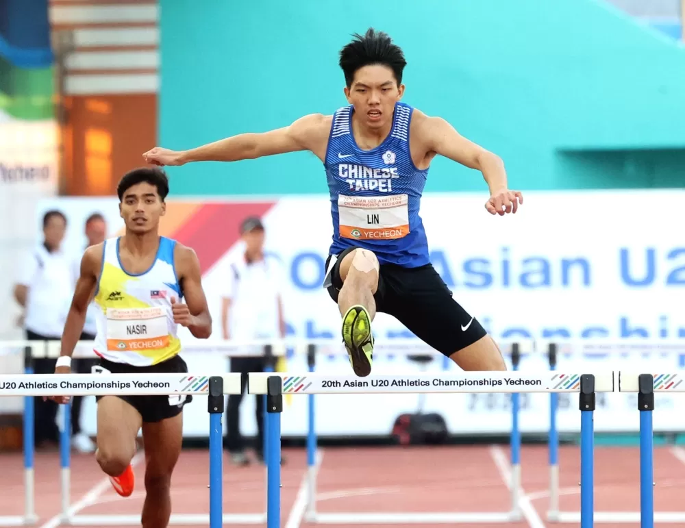 林仲威(前）破大會奪銅。林嘉欣／攝影。