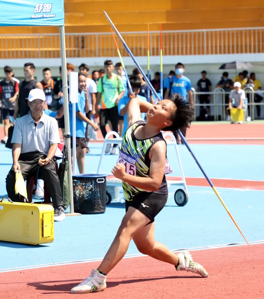 嘉市北興國中蔡妏欣第三。林嘉欣／攝影。