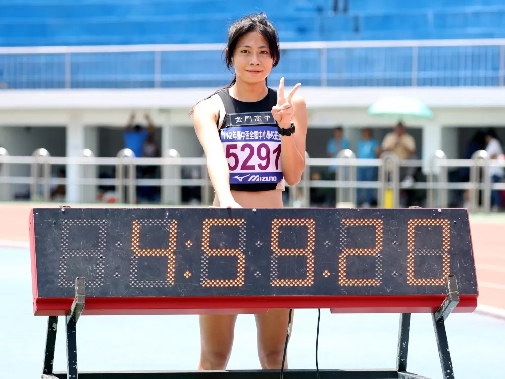 金門高中林玟破大會並拿下個人首面全國賽金牌。林嘉欣／攝影。