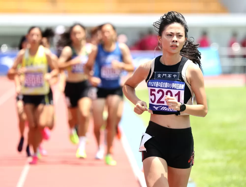 金門高中林玟（前）。林嘉欣／攝影。