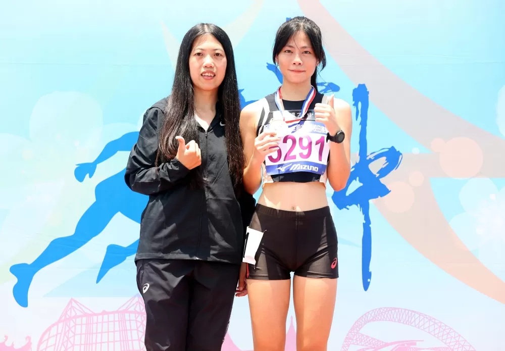 金門高中林玟和教練。林嘉欣／攝影。