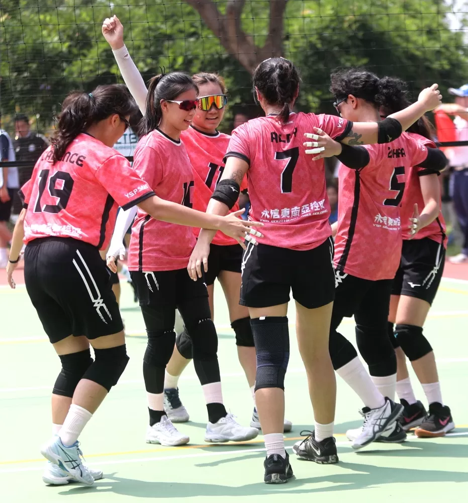 大馬天涯排球隊跨海來台參加永信杯。林嘉欣／攝影。