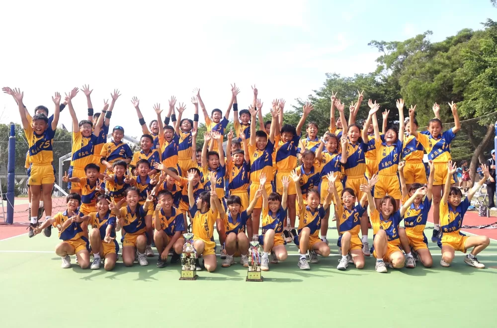 大雅國小拿下雙金超嗨。林嘉欣／攝影。