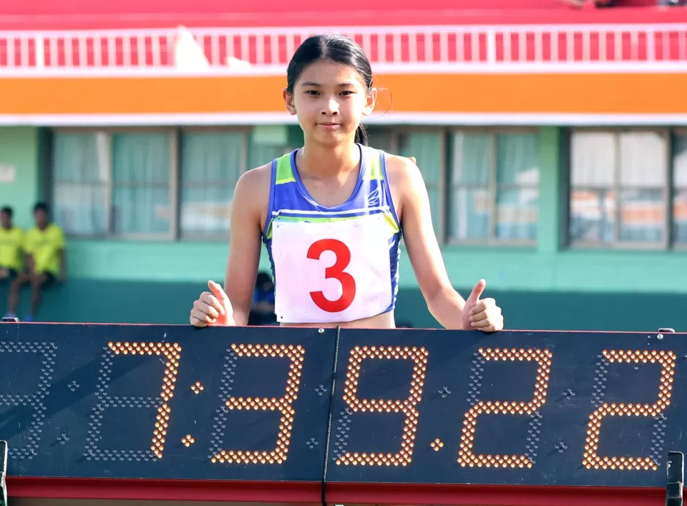 新北錦和高中何依橙破大會。林嘉欣／攝影。