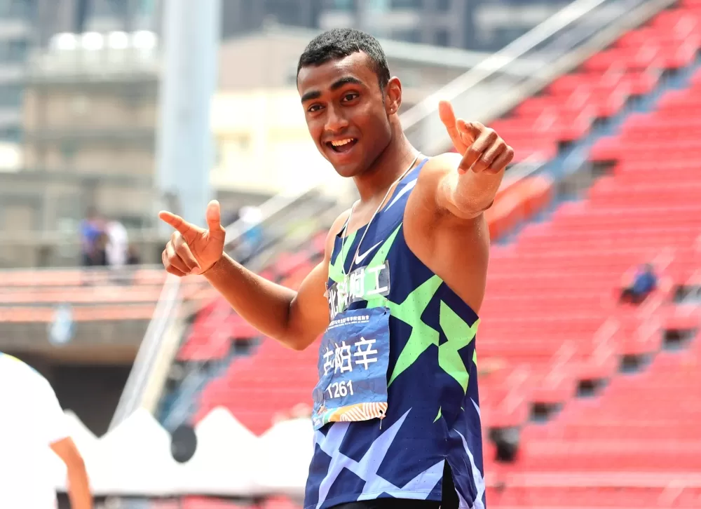 全中運達標亞青但無法披中華隊戰袍的古帕辛，受邀回印度參賽力拚達標。林嘉欣／攝影。