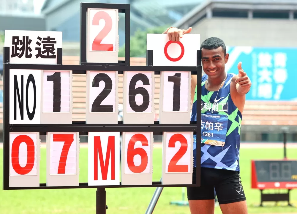 全中運達標亞青但無法披中華隊戰袍的古帕辛，受邀回印度參賽力拚達標。林嘉欣／攝影。