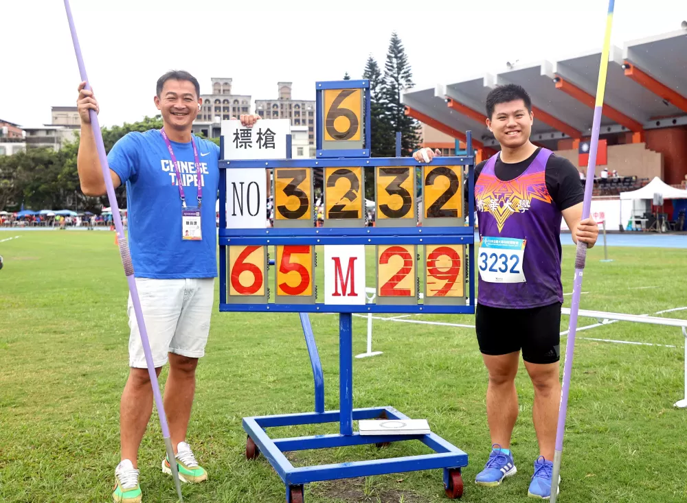 清大學霸郭柏辰在全大運奪金破大會。林嘉欣／攝影。