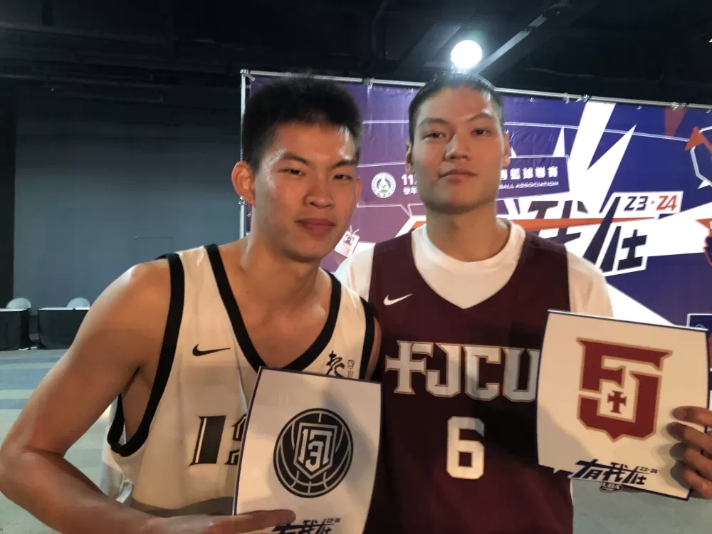 亞運3X3金牌輔大江均(右)、義守余祥平預告UBA將正面對決。