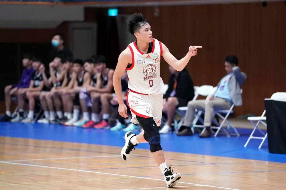 臺師林韋愷飆7計外線拿44分創下個人UBA生涯新高，也是本季至今男一級單場最高得分。大專體總提供。下同。